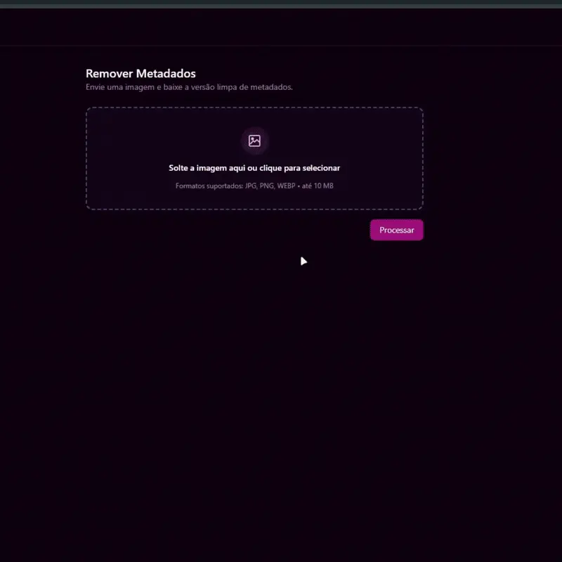 Remoção de Metadados